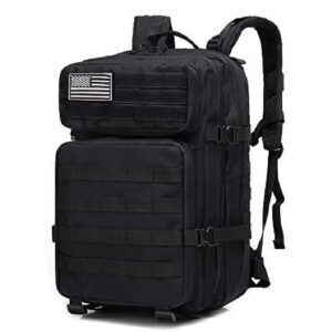 Assault Backpack Men's backpack Waterproof 4 compartment multi pocket Hiking camping bag