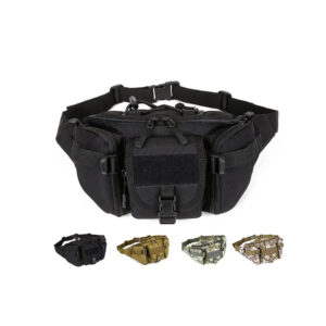 Assault bag Practical multifunctional waist hip bag black