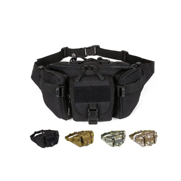 Assault bag Practical multifunctional waist hip bag black