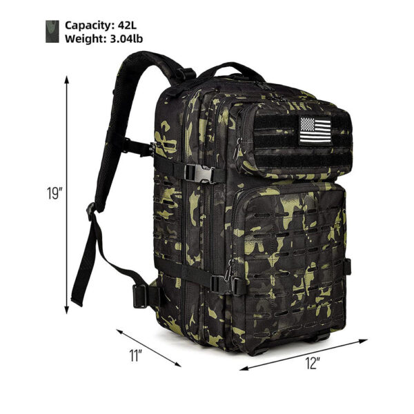 Practical assault backpacks for men and women Insect proof large backpack Camping Hiking Assault Bag - Image 2