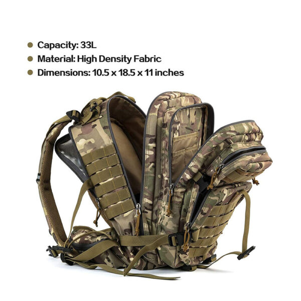 Practical assault backpack Training hydration bag backpack Outdoor hiking bag - Image 2
