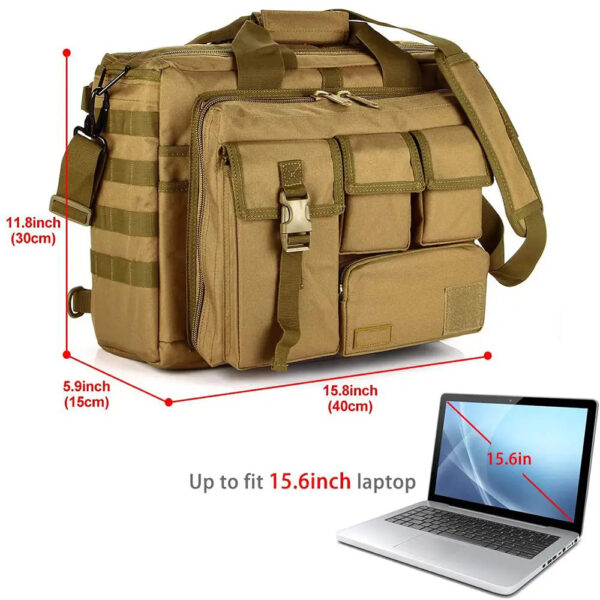 Special briefcase Men's laptop communication pack Assault Briefcase Multifunctional outdoor bag - Image 4