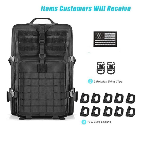 Practical assault backpack Training backpack 3 day assault package 45L large practical backpack - Image 2