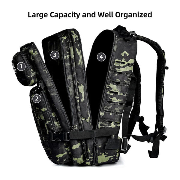 Practical assault backpacks for men and women Insect proof large backpack Camping Hiking Assault Bag - Image 3