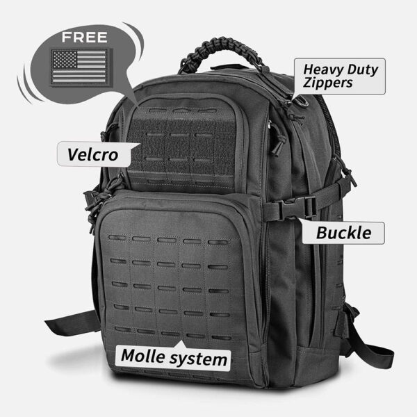 Practical assault backpack Large assault bag Practical backpack for training - Image 3