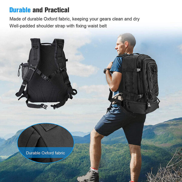 Practical assault backpack High capacity hiking backpack Camping hunting backpack Hiking bag No reviews yet - Image 5