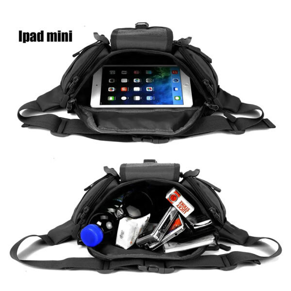 Assault bag Practical multifunctional waist hip bag black - Image 3