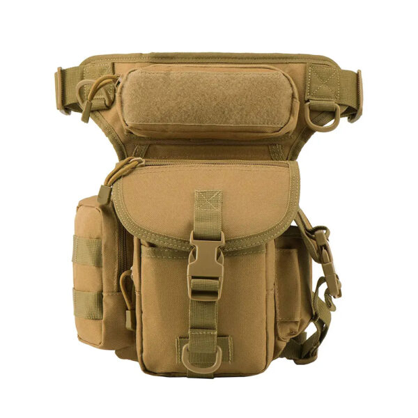Assault utility dropper bag Waterproof metal detection bag Men's thigh waist bag - Image 2