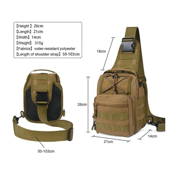 Assault slingshot bag Battle chest bag Laptop bag Special mini backpack - Image 4