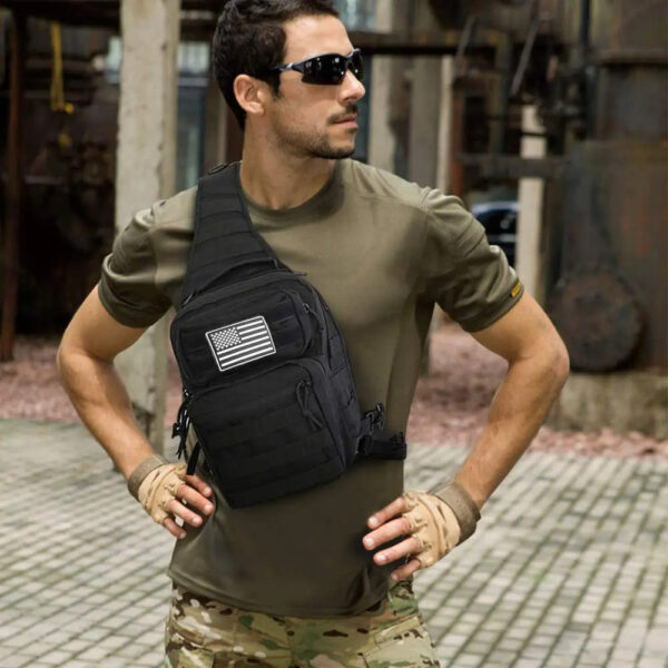 Assault sling backpack Practical shoulder sling bag Assault range bag - Image 5