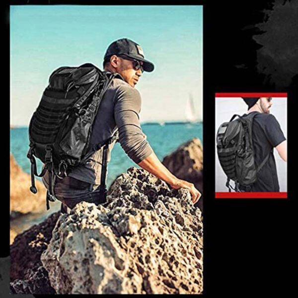 Practical assault backpack Train for a 3 day assault pack Outdoor hiking camping backpack with rain cover - Image 5