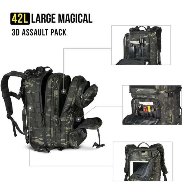 Practical assault backpack Assault bag Camping backpack - Image 4