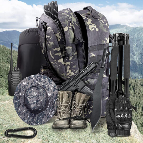 Men's practical assault backpack Hunting hiking bag Large assault equipment backpack - Image 4