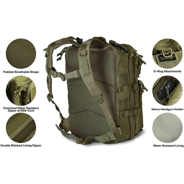 Assault backpack Training assault bag Anti insect bag for battle - Image 4