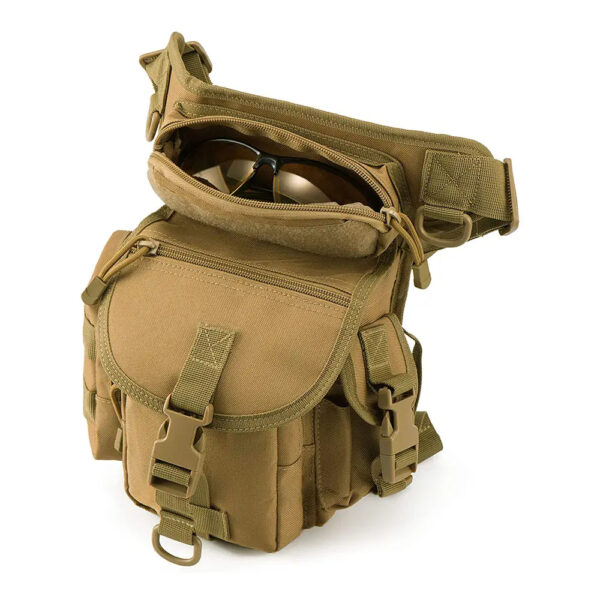 Assault utility dropper bag Waterproof metal detection bag Men's thigh waist bag - Image 3