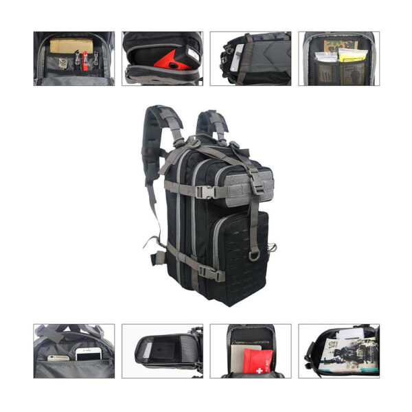 Small Assault Backpack Practical assault backpack Outdoor training bag Flag patch - Image 4