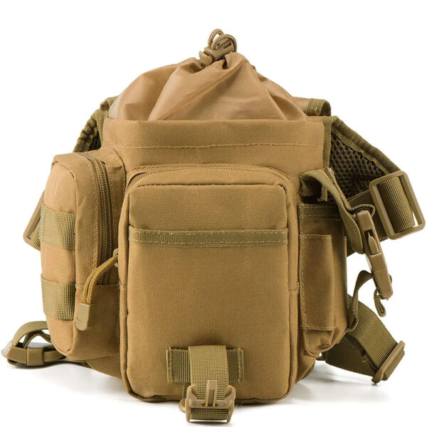Assault utility dropper bag Waterproof metal detection bag Men's thigh waist bag - Image 4