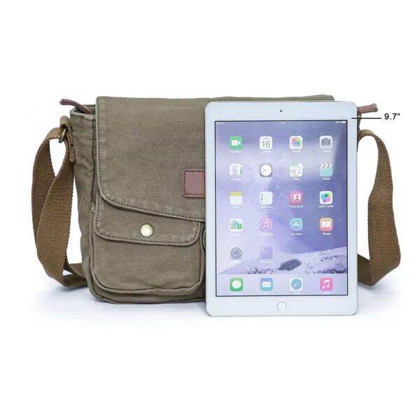 Canvas messenger bag Vintage messenger bag Special satchel - Image 4