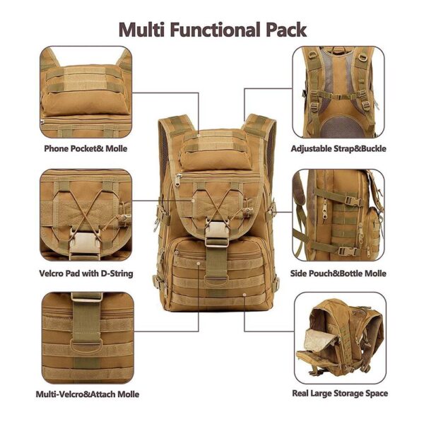 Practical assault backpack assault bag Large insect resistant bag - Image 5