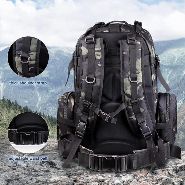 Men's practical assault backpack Hunting hiking bag Large assault equipment backpack - Image 5