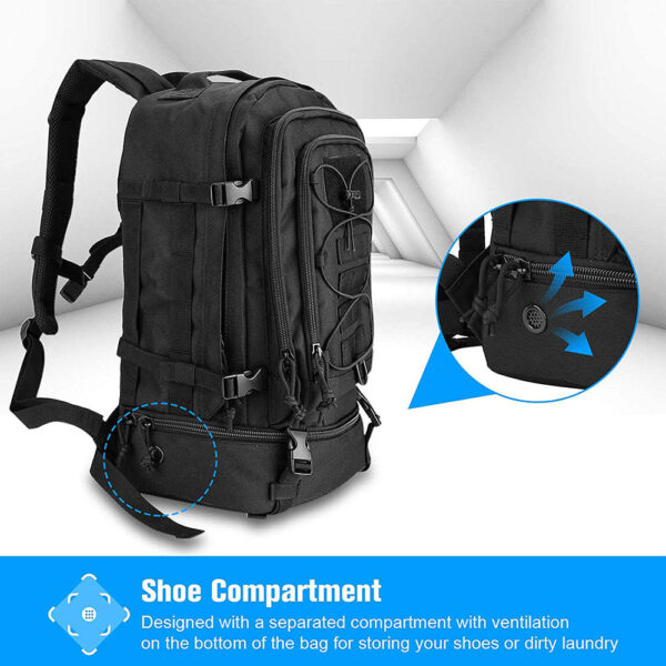 Practical assault backpack High capacity hiking backpack Camping hunting backpack Hiking bag No reviews yet - Image 2