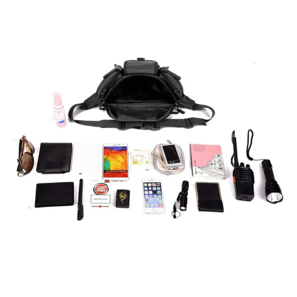 Assault bag Practical multifunctional waist hip bag black - Image 5