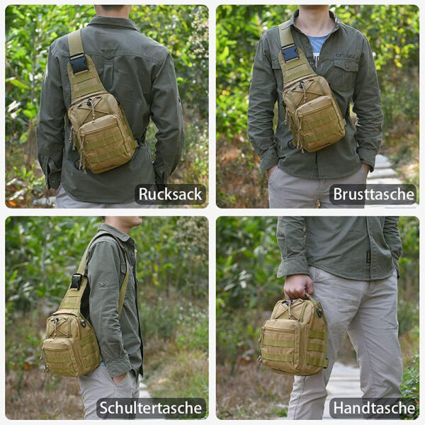 Assault slingshot bag Battle chest bag Laptop bag Special mini backpack - Image 6