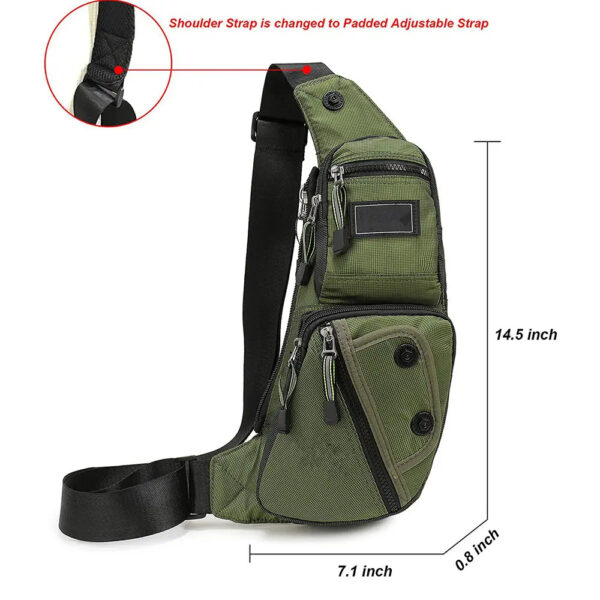 Nicgid Sling Bag Chest Shoulder Backpack Fanny Pack Crossbody Bags for Men - Image 2