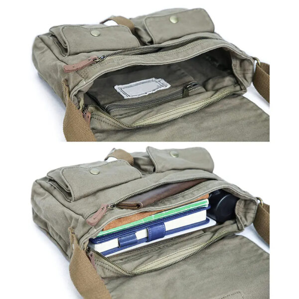 Canvas messenger bag Vintage messenger bag Special satchel - Image 5