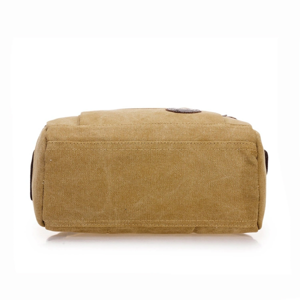 Promotion Durable Square Shape Customized Leisure Rucksack Canvas Backpack - Image 5