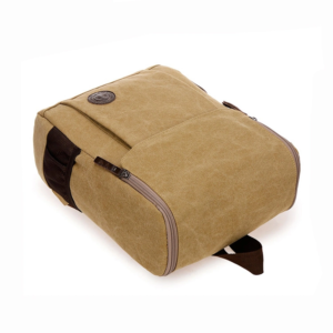 Promotion Durable Square Shape Customized Leisure Rucksack Canvas Backpack