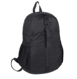 Wholesale Black Nylon Foldable Travel Backpack