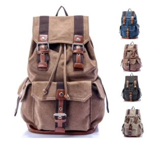Wholesale New Custom Make Waxed Canvas Backpack Bag