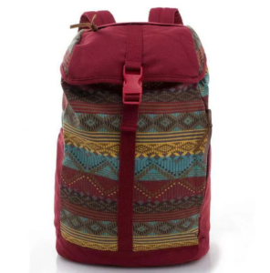 Canvas Strips Pattern Color Life Backpack