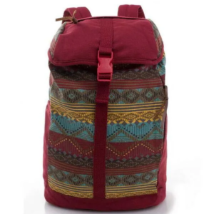 Canvas Strips Pattern Color Life Backpack