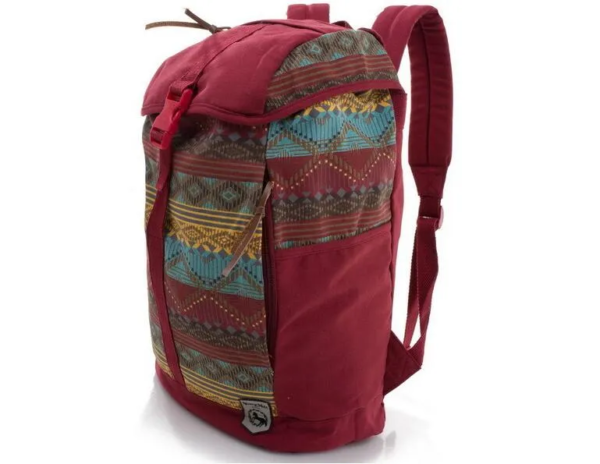 Canvas Strips Pattern Color Life Backpack - Image 2